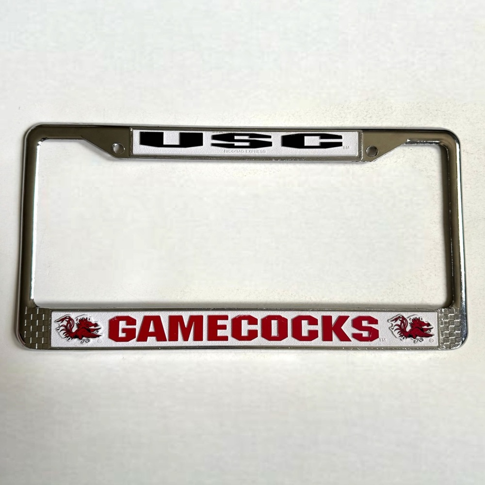 USC University of South Carolina Gamecocks Metal License Plate Frame